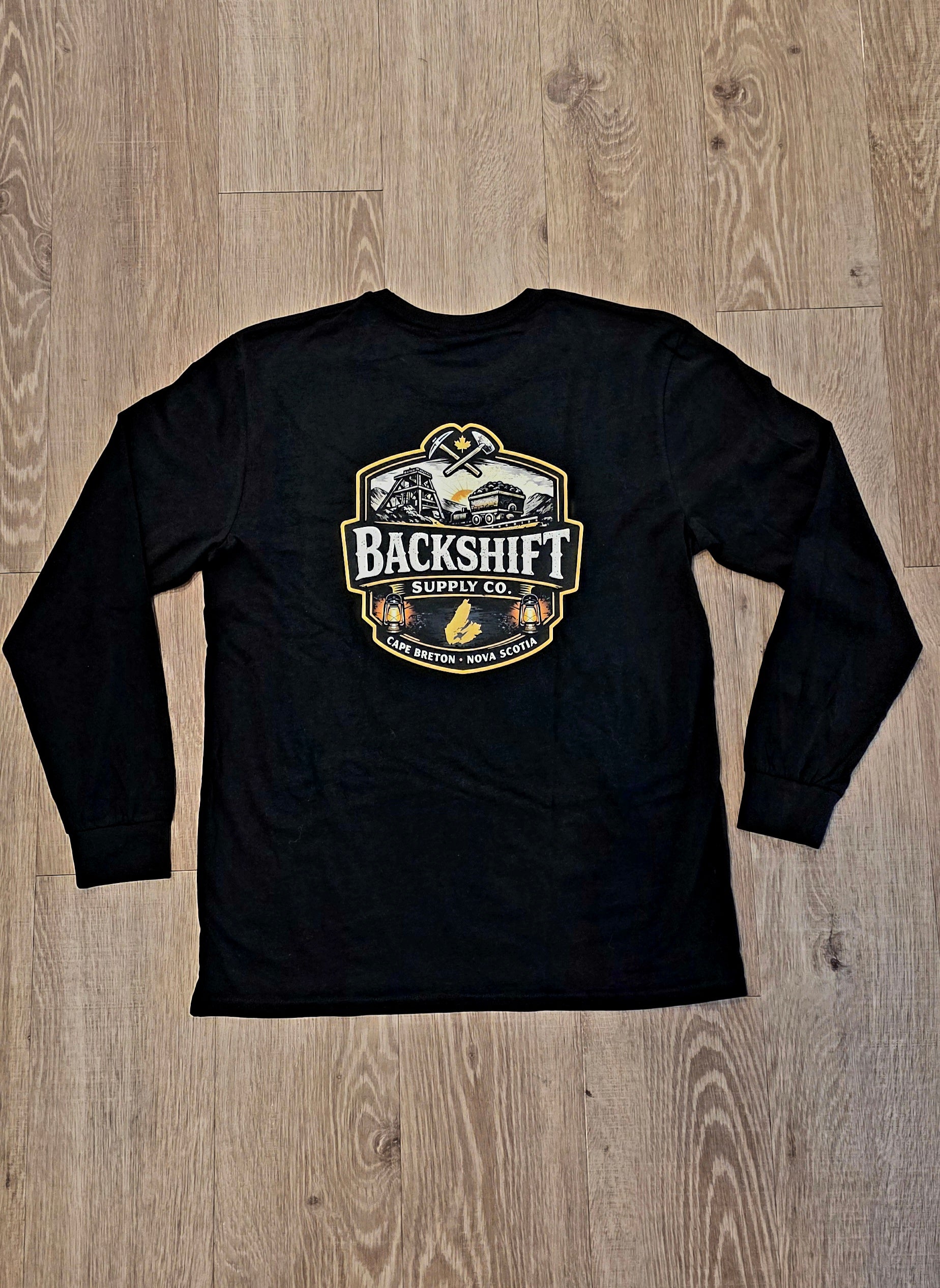 【本日限定価格】back logo long sleeve tee shirt Backshift Core Long Sleeve – Backshift Supply Co.