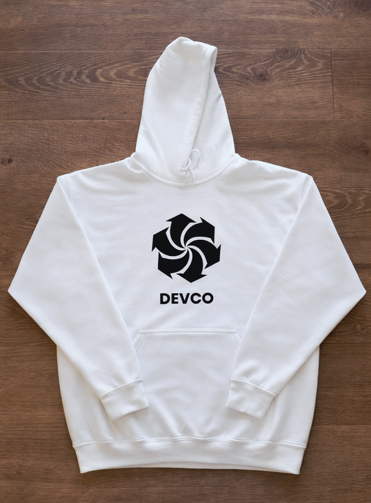 White DEVCO Hoodie