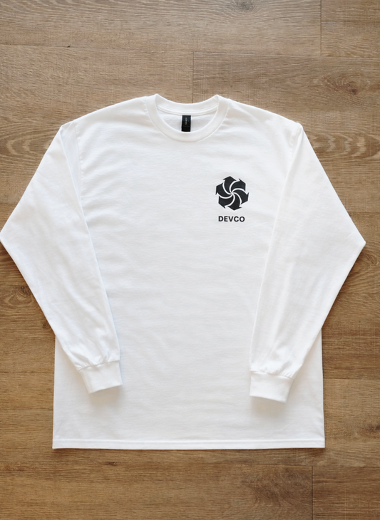 White DEVCO Long Sleeve Shirt
